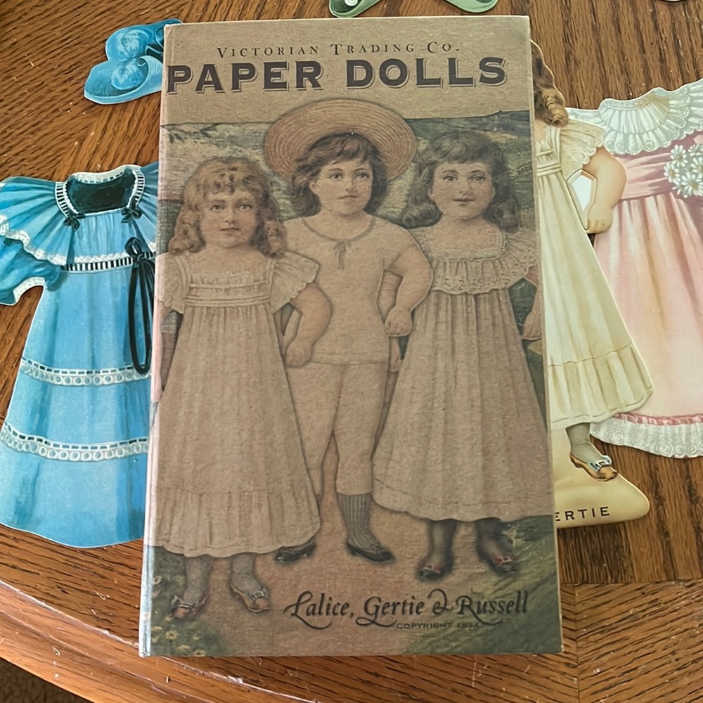 Victorian Trading Company Paper Dolls Lalice Gertie & Russell copyright 2018